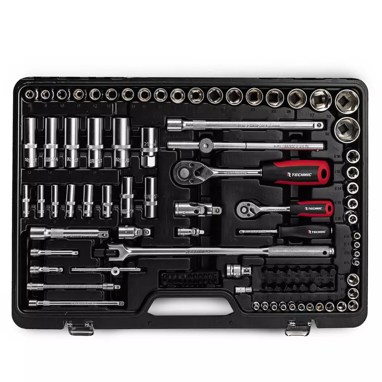 Набор ручных инструментов TECHNIC 143 предмета 1/2", 1/4" 4