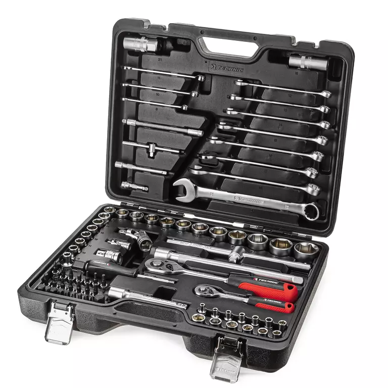 Набор ручных инструментов TECHNIC 82 предмета 1/2", 1/4" 3