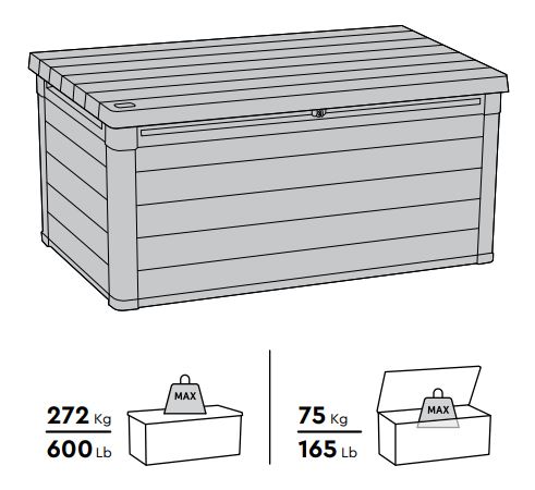 Сундук Кортина (Cortina box 570L) 570л 17211700 6