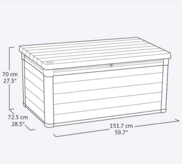 Сундук Кортина (Cortina box 570L) 570л 17211700 7