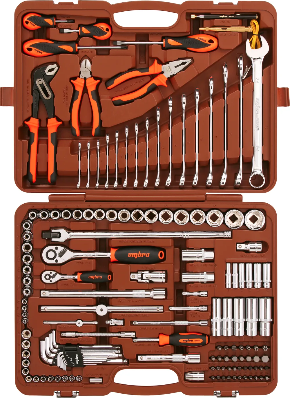 Набор инструмента универсальный 1/4", 1/2"DR, 143 предмета