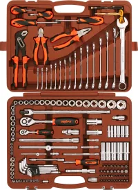 Набор инструмента универсальный 1/4", 1/2"DR, 143 предмета Ombra OMT143SL
