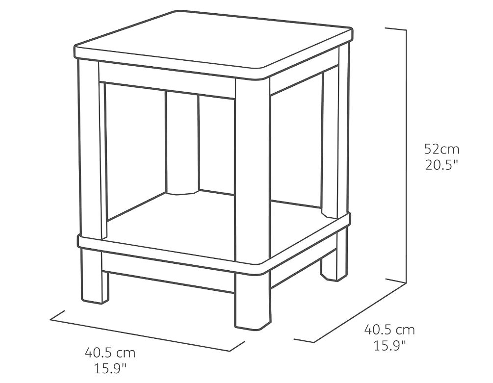 Стол Делюкс (Deluxe Side Table) графит 17211458 6