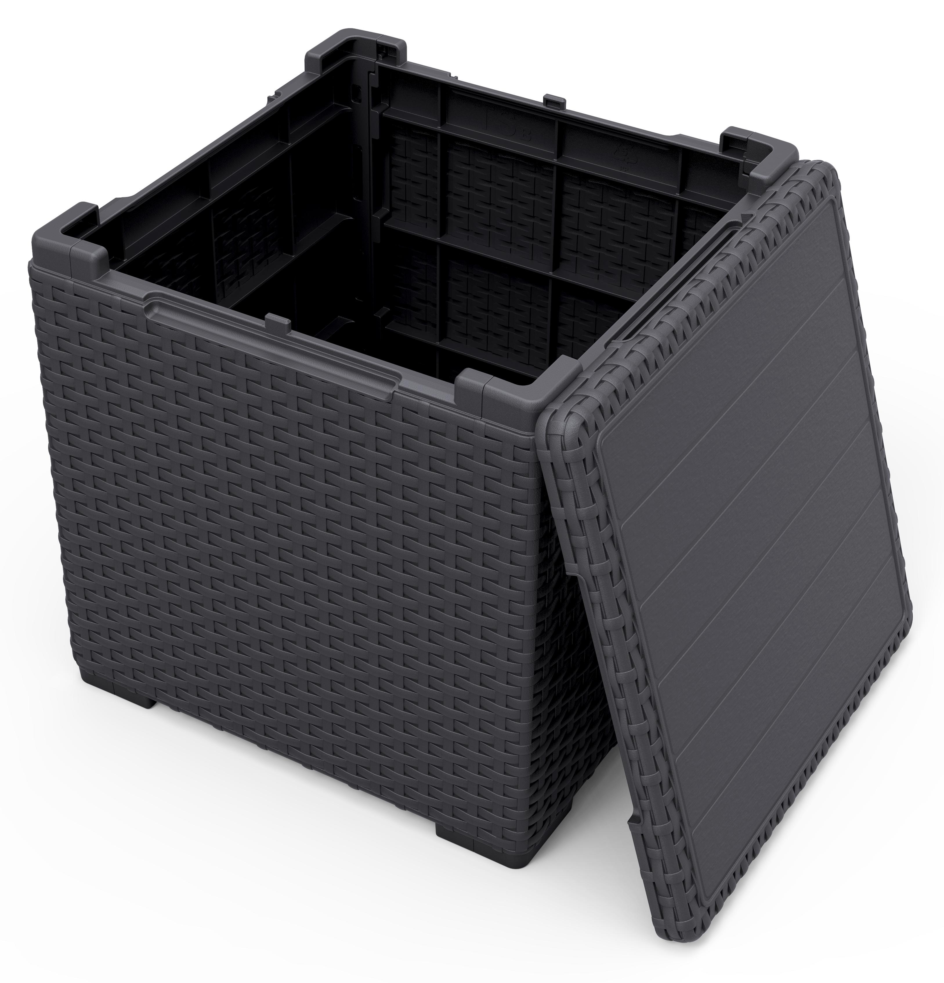 Стол с функцией хранения Виго (Vigo storage box) графит 2