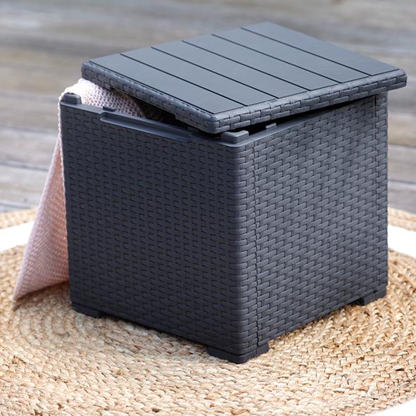 Стол с функцией хранения Виго (Vigo storage box) графит 5