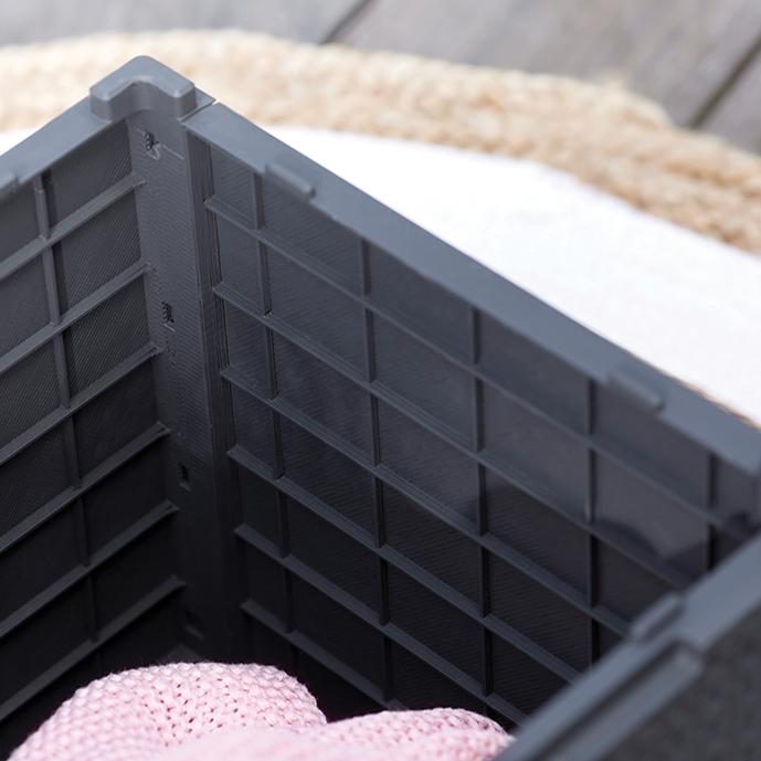 Стол с функцией хранения Виго (Vigo storage box) графит 7