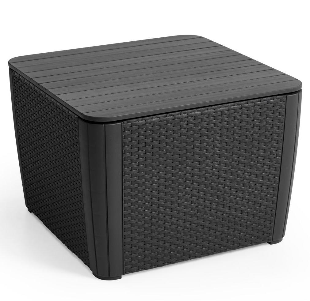 Стол-сундук Лузон Плюс (Luzon Plus Flat Wicker), графит 17208454