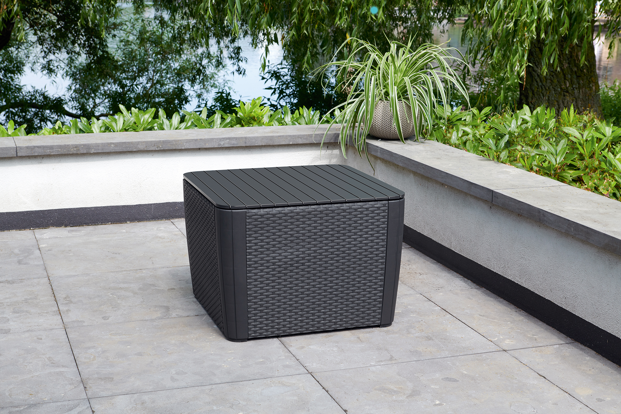 Стол-сундук Лузон Плюс (Luzon Plus Flat Wicker), графит 17208454 6