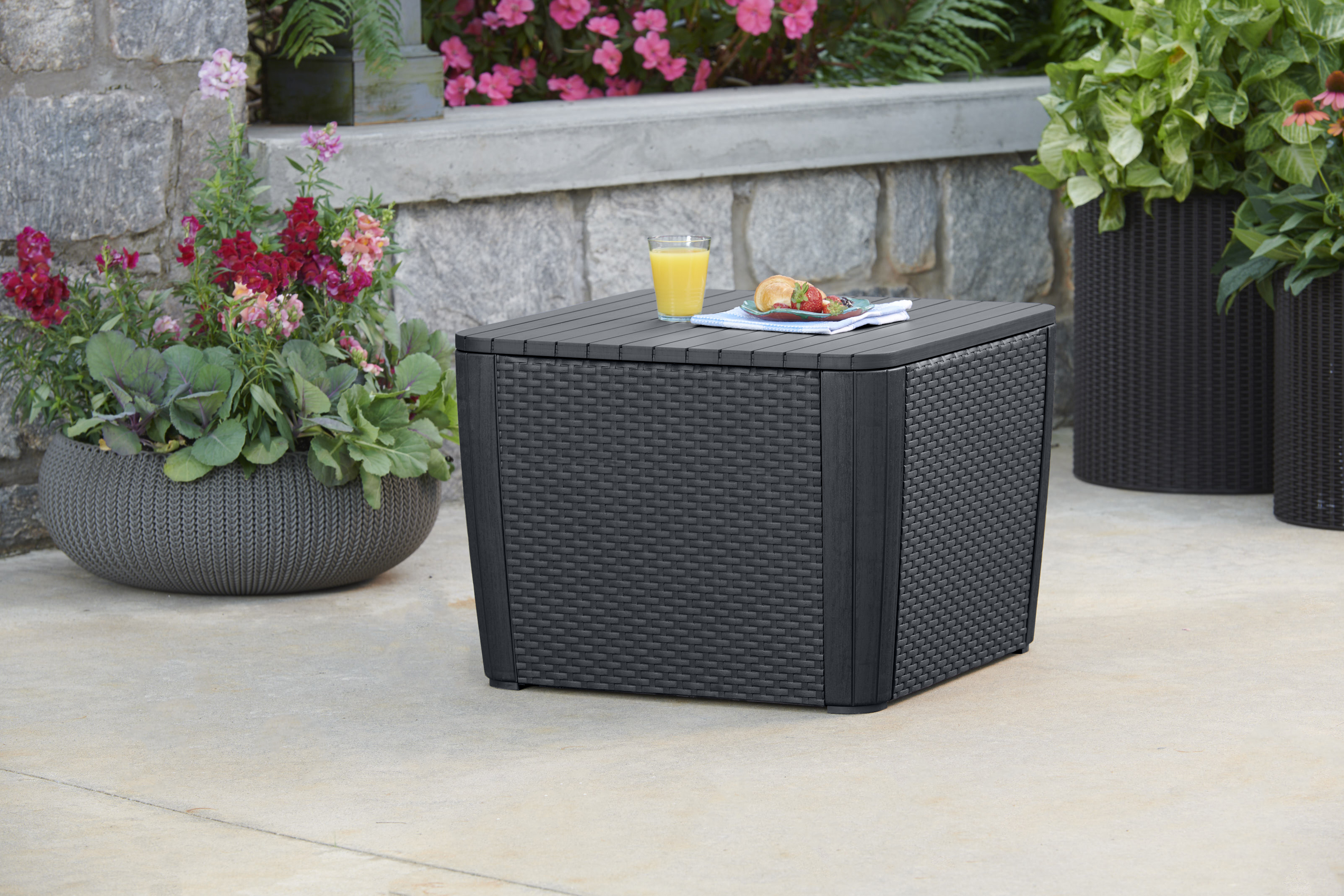 Стол-сундук Лузон Плюс (Luzon Plus Flat Wicker), графит 17208454 8