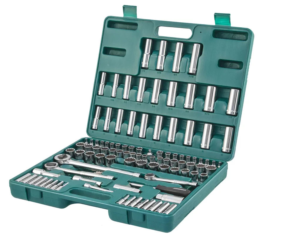Набор инструмента универсальный 1/4", 3/8" и 1/2"DR, 107 предметов