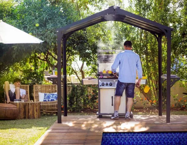 Комплект беседки для гриля BBQ Gazebo Garden Austin 2400- black 2