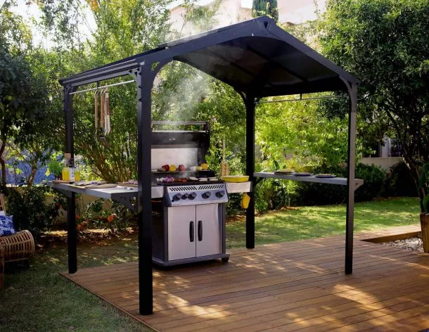 Комплект беседки для гриля BBQ Gazebo Garden Austin 2400- black 3