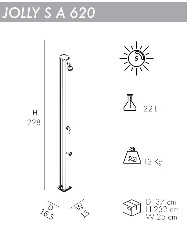 Душ солнечный Jolly S A 620 7