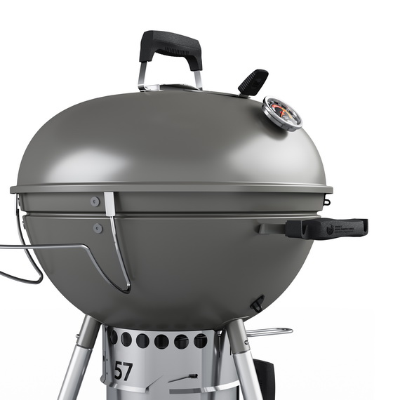 Гриль угольный Teriberka 57 Slow 'N Sear Platinum Grey Premium 6