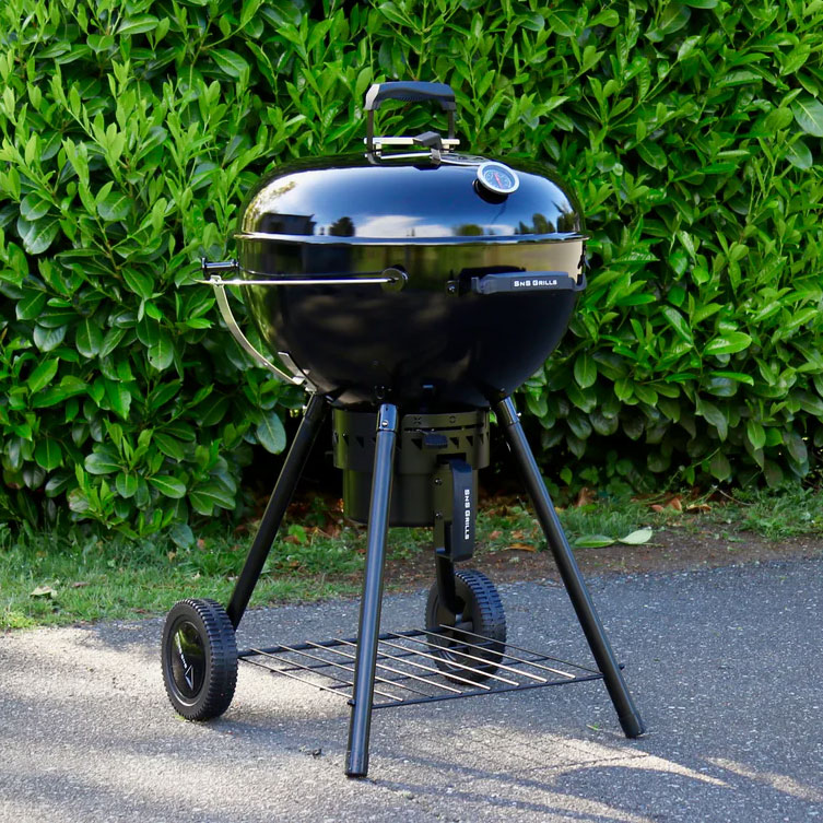 Угольный гриль Kettle Black Edition, с корзиной SnS, 57 см, черный 3