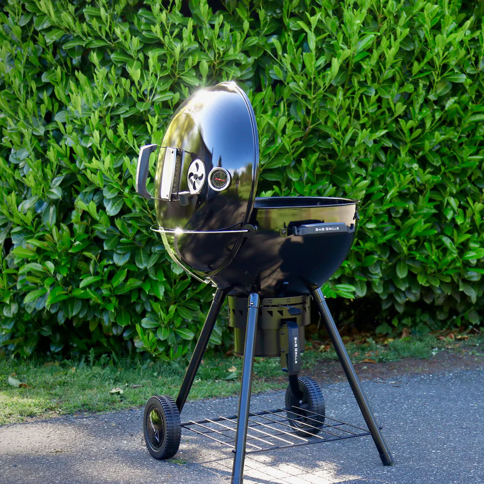 Угольный гриль Kettle Black Edition, с корзиной SnS, 57 см, черный 5