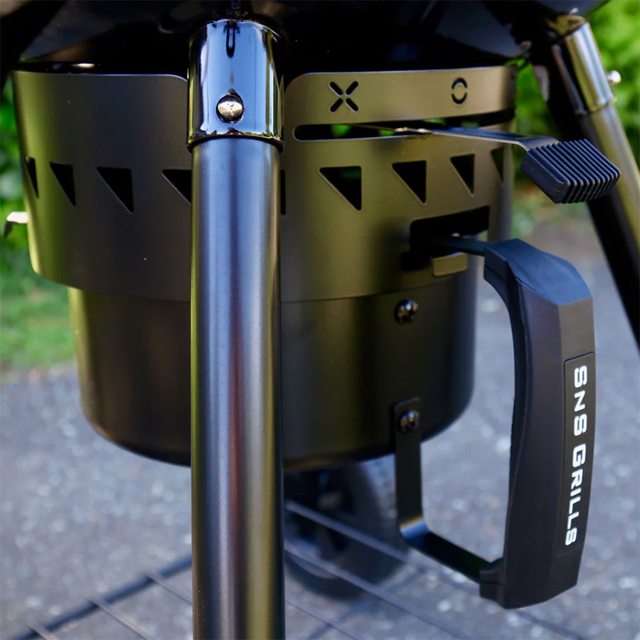 Угольный гриль Kettle Black Edition, с корзиной SnS, 57 см, черный 6
