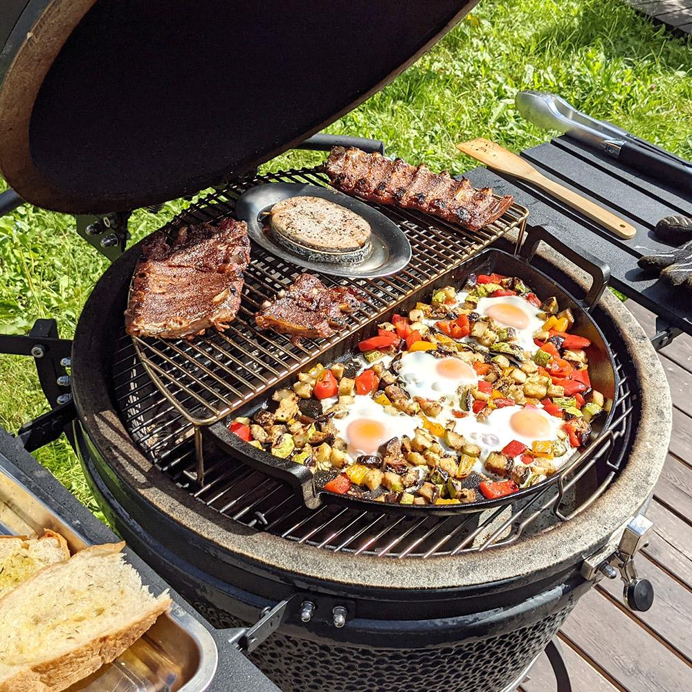 Угольный гриль керамический Deluxe Kamado Gen 2, 57 см 9