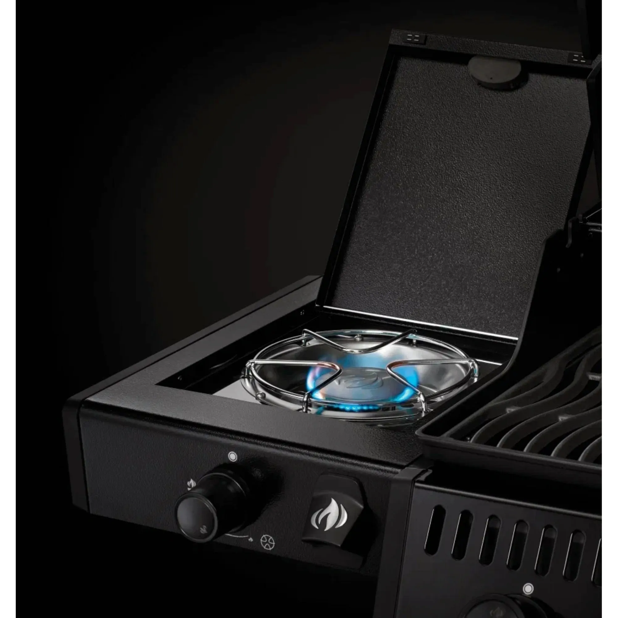 Газовый гриль Legend-425 SB черный (с конфоркой) 8