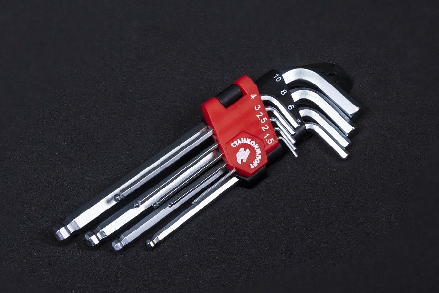 Набор шестигранников угловых 9пр. 1,5-10мм 5