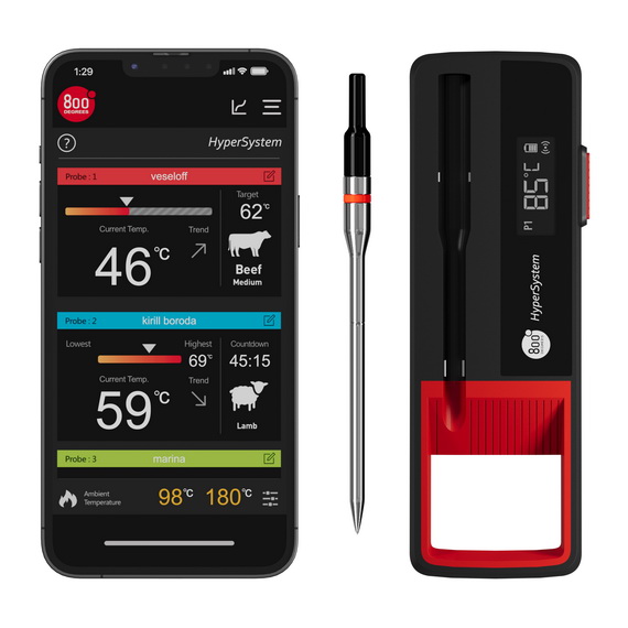 Термометр цифровой Meat Thermometer Chief HyperSystem 3