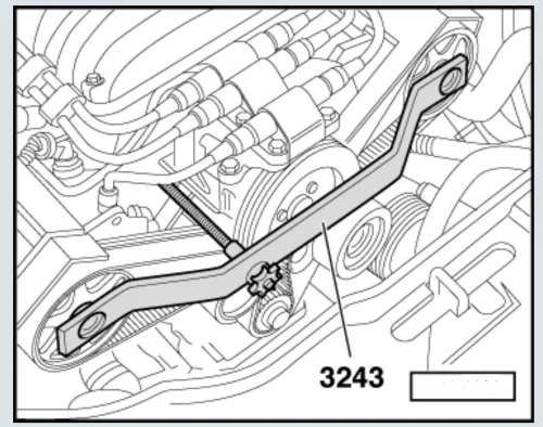 Установочная планка для валов AUDI V6 2