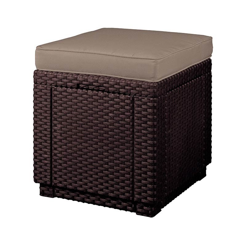 Пуфик с подушкой Cube With Cushion (Коричневый)