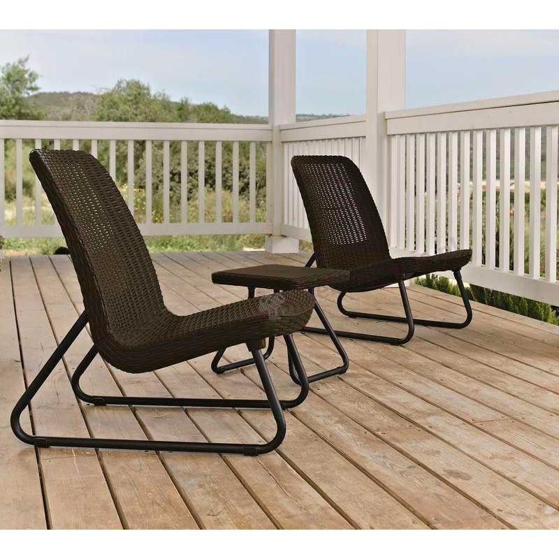 Компактный комплект для отдыха вдвоем Rio Patio Set  (коричневый) 2