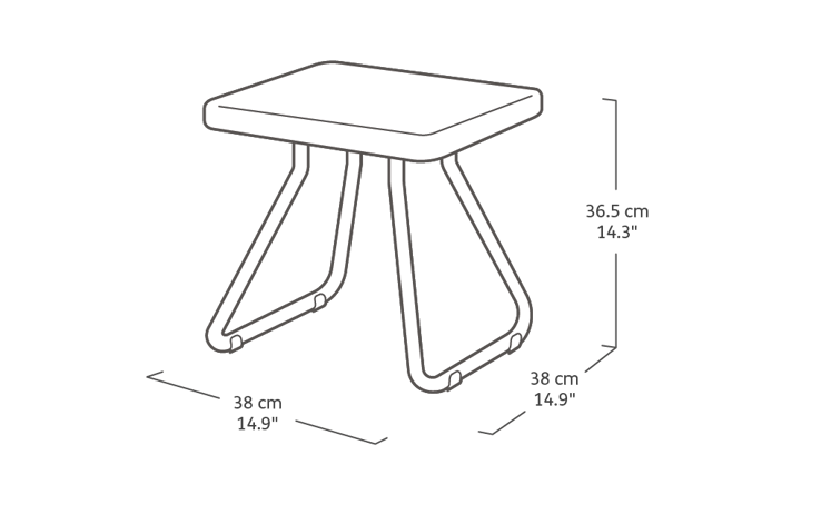 Компактный комплект для отдыха вдвоем Rio Patio Set  (коричневый) 3