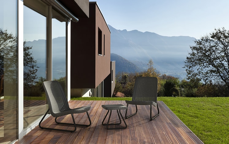Компактный комплект для отдыха вдвоем Rio Patio Set  (графит ) Keter 17197637 3