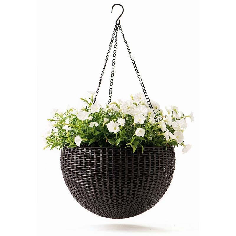 Кашпо подвесное Hanging Sphere Planter 17199246 (Коричневый) 3