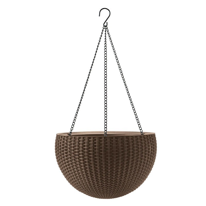 Кашпо подвесное Hanging Sphere Planter 17199246 (Капучино) Keter