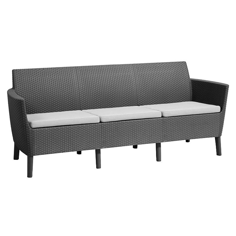 Диван трехместный SALEMO 3 SEATER SOFA (Графит)