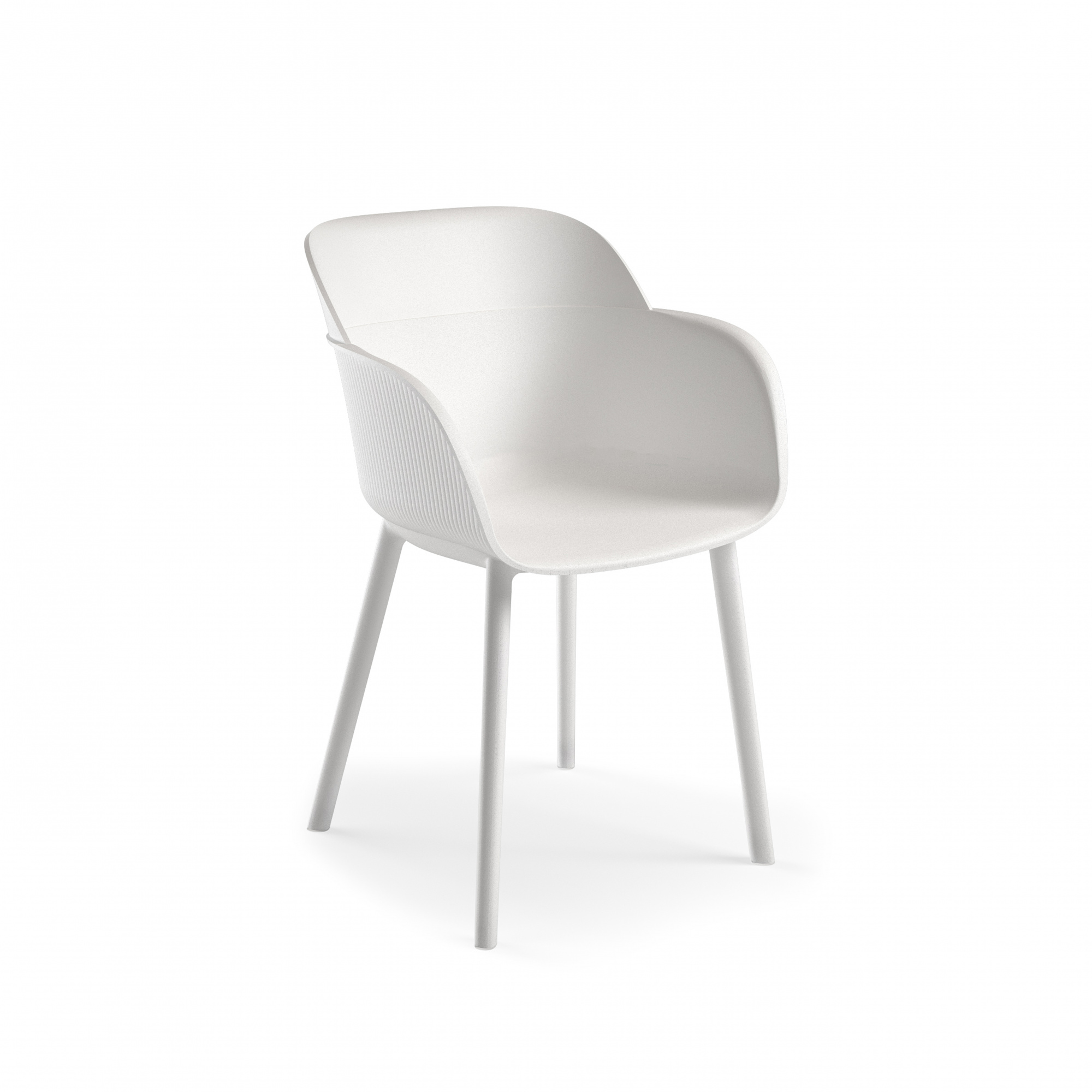 Кресло SHELL-P ARMCHAIR Tilia (Белый)