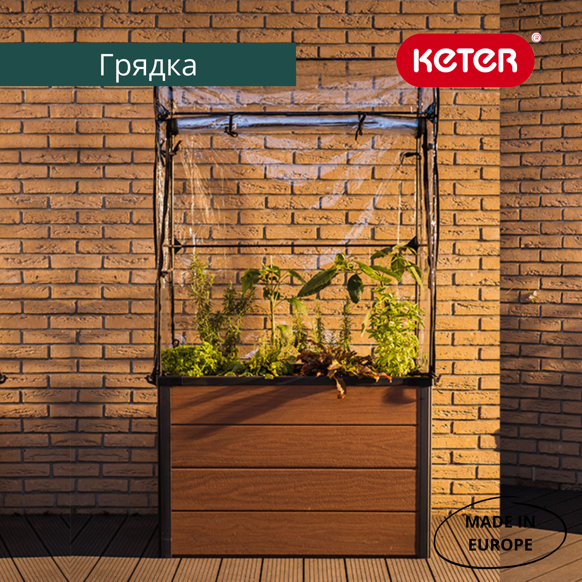 Грядка-теплица для растений MAPLE GREEN HOUSE (Коричневая) 6