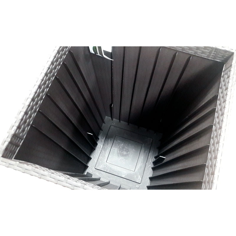 Кашпо под ротанг RATTAN PLANTER M (MEDIUM) 55.4L (Графит) 3