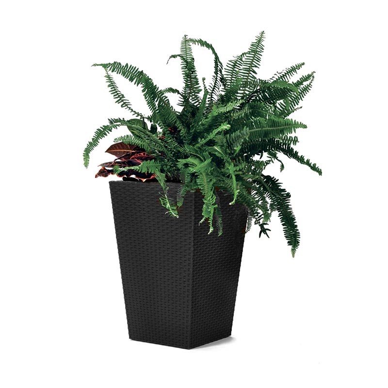 Кашпо под ротанг SMALL RATTAN PLANTER 23.6L  (Графит)