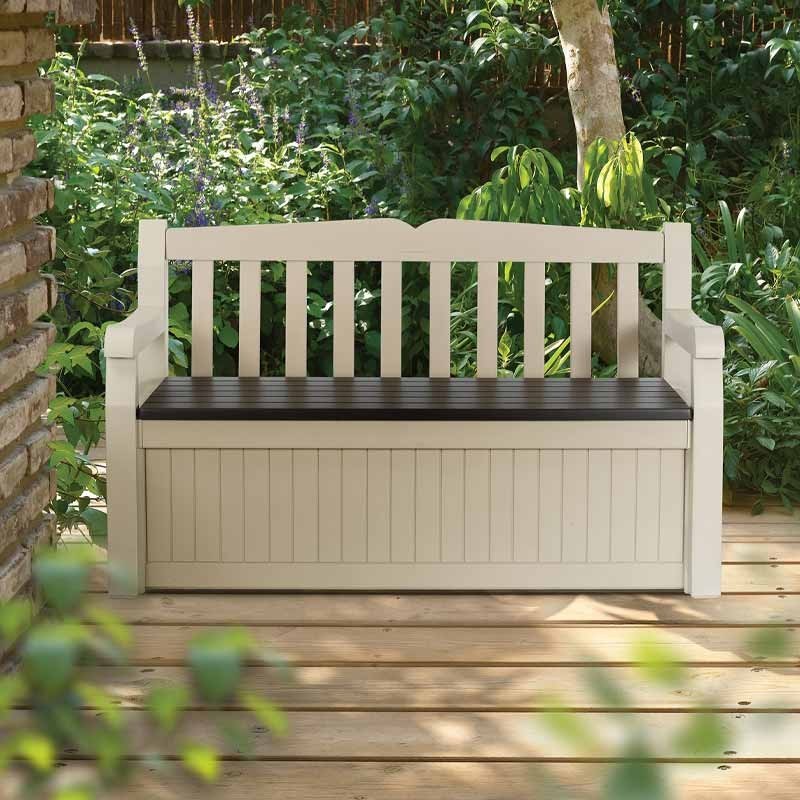 Скамья-сундук GARDEN BENCH EDEN 265 L (бежевы, коричневый) 3