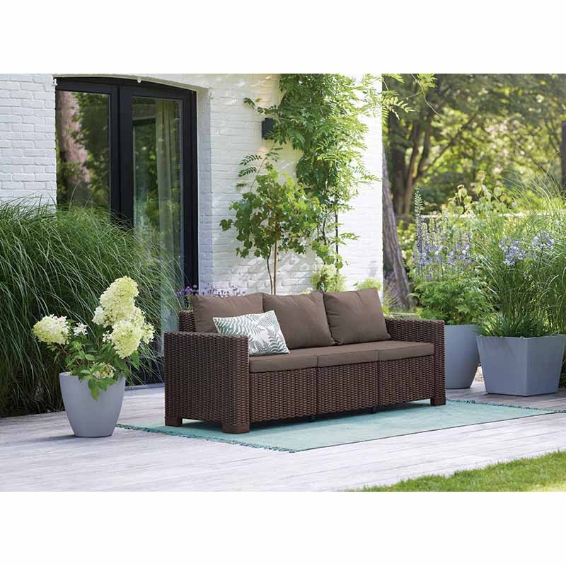 Диван трехместный CALIFORNIA 3 SOFA (Коричневый) 2