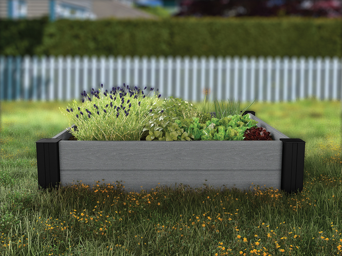 Кашпо-Грядка для растений Vista Modular Garden Bed single pack (Графит) 3
