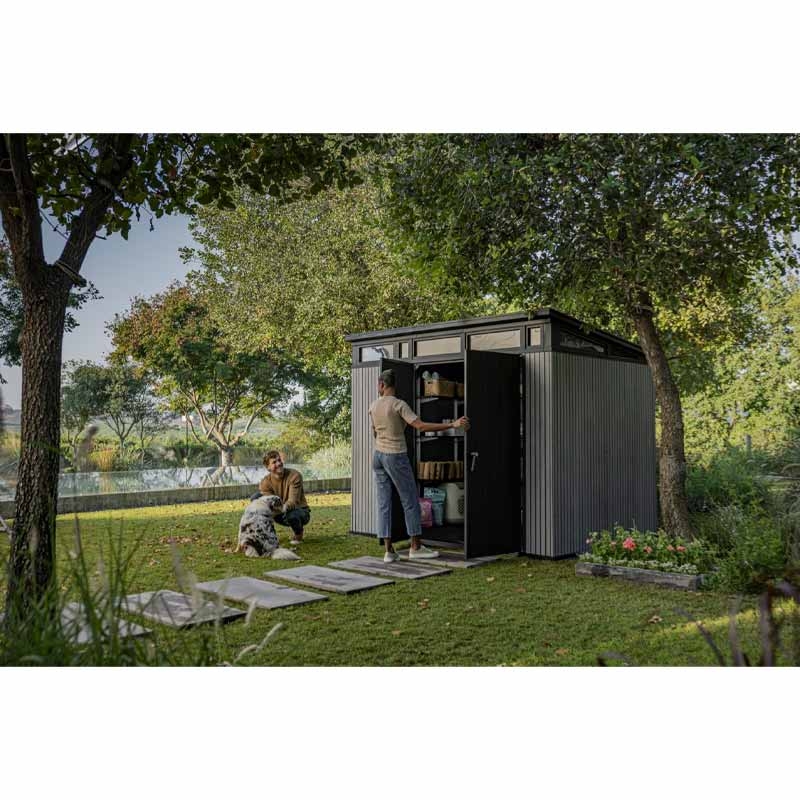 Сарай пластиковый PENT 9×7 (Серый) 2