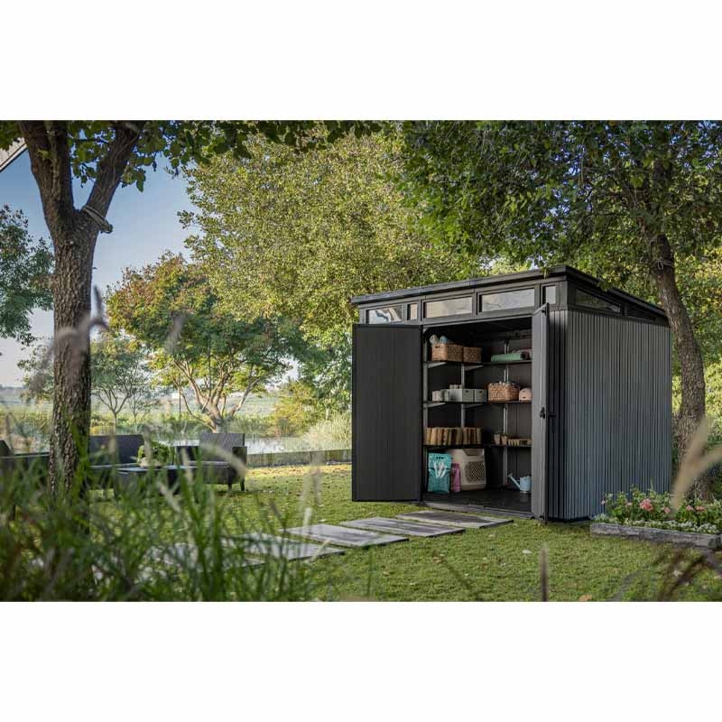 Сарай пластиковый PENT 9×7 (Серый) 3