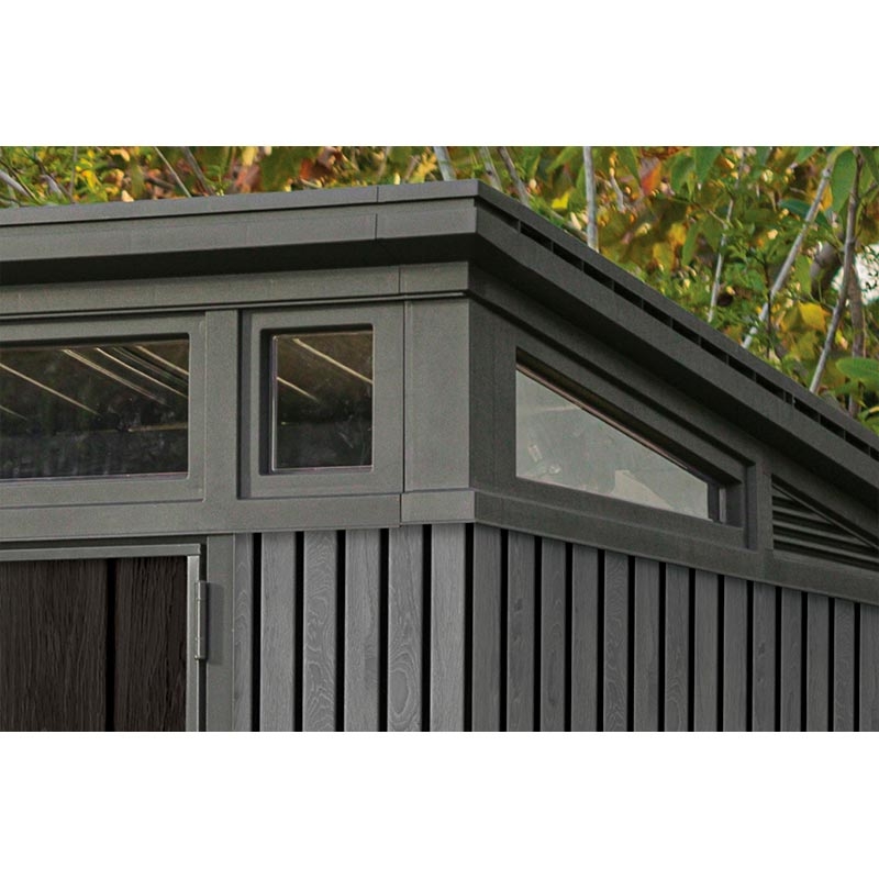 Сарай пластиковый PENT 9×7 (Серый) 6