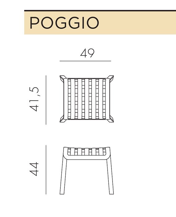 Табурет пластиковый Poggio (Темно-зеленый) 10