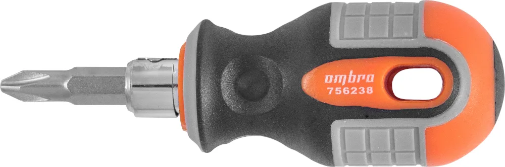 Отвертка стержневая двусторонняя ROUND GRIP, РН2,SL6x38 мм