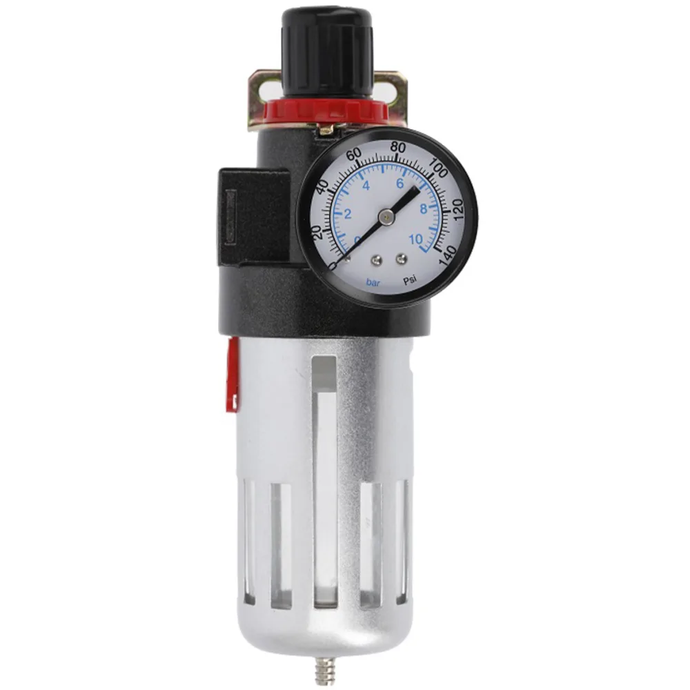 Фильтр- регулятор с манометром пневматический 1/4", 9 бар/135 PSI