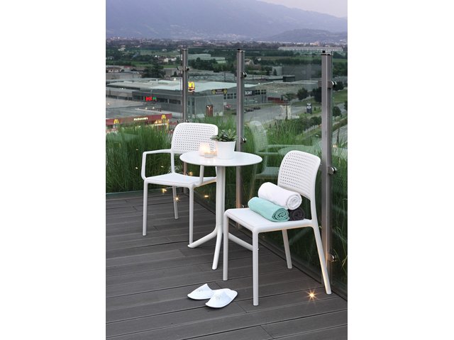 Стол пластиковый обеденный Step + Step Mini (Белый) 20