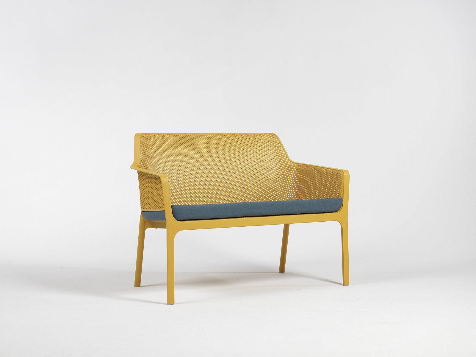 Диван пластиковый Net Bench (Горчичный) 4