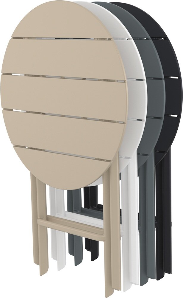 Стол пластиковый складной Helen Folding Table Ø60 (Кораловый) 6
