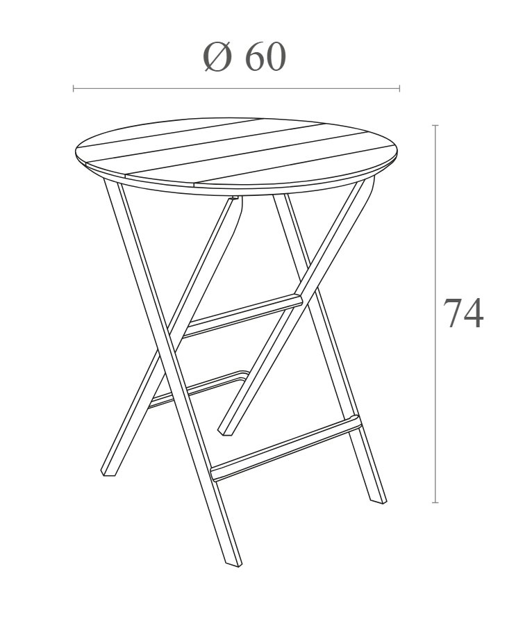 Стол пластиковый складной Helen Folding Table Ø60 (Кораловый) 7